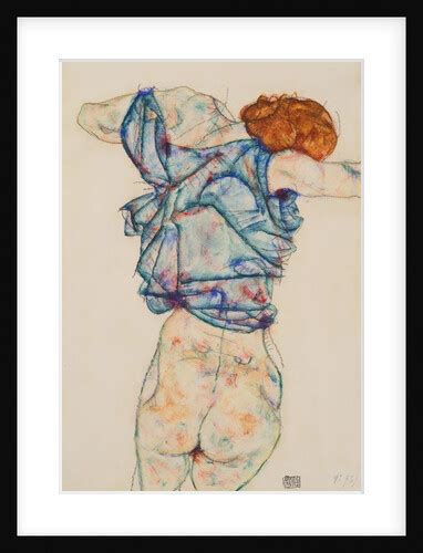 Male Nude In Profile Facing Right Posters Prints By Egon Schiele