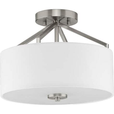 Reviews For Progress Lighting Goodwin 13 In 2 Light Brushed Nickel