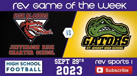 REV GAME OF THE WEEK FOOTBALL JEFFERSON RISE CHARTER SCHOOL At ST