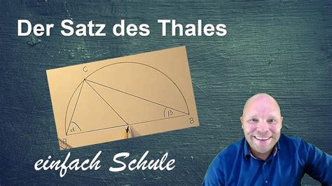 Satz Des Thales Sehr Anschaulicher Beweis Youtube