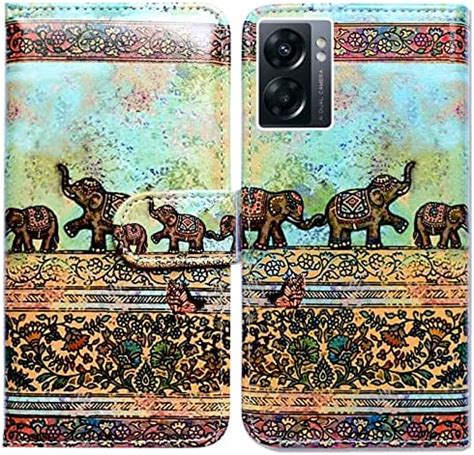 Amazon Bcov OnePlus Nord N300 5G Case Tribal Elephants Pattern