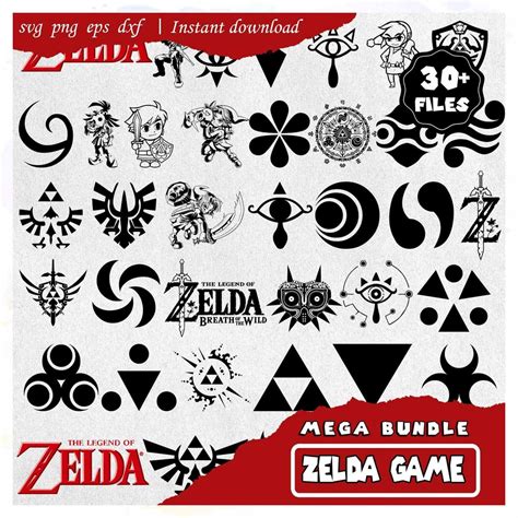 Zelda Svg Bundle Legend Of Zelda Svg Cricut Cut Files Zelda Logo Svg