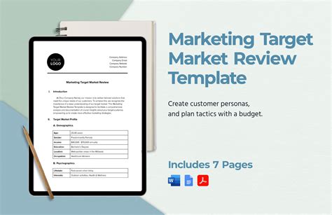 Marketing Target Market Review Template in PDF, Word, Google Docs ...