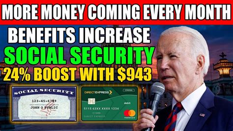 WOW MORE MONEY COMING EVERY MONTH 24 SOCIAL SECURITY BOOST WITH