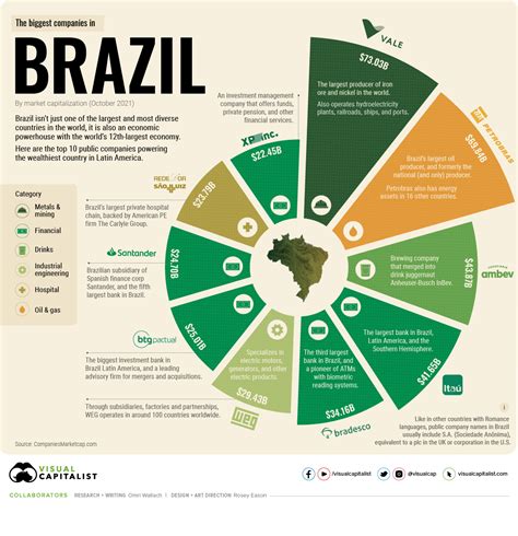 Visualizing the Top 10 Biggest Companies in Brazil