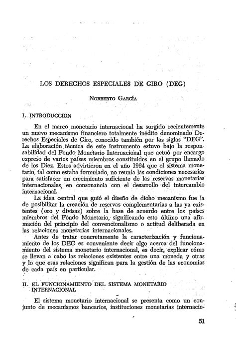 Derechos Especiales De Giro Los Derechos Especiales De Giro Deg