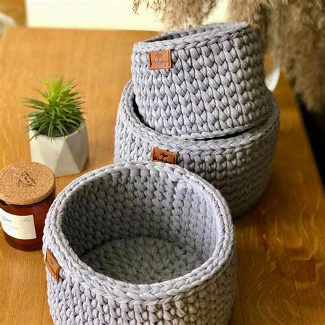 Set of Handmade Baskets Storage Baskets Gift Baskets - Etsy