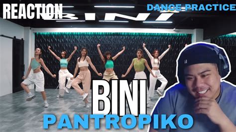 Bini ‘pantropiko Dance Practice Gnl Reacts Youtube