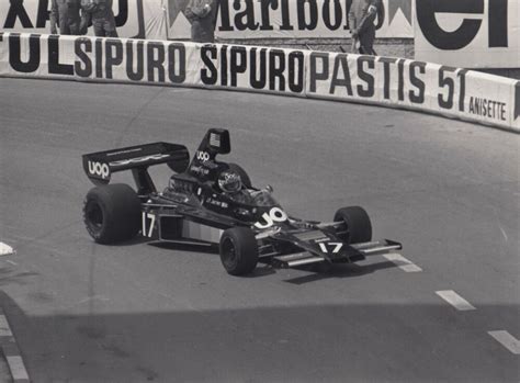 JEAN PIERRE JARIER UOP SHADOW DN5 MONACO GP 1975 F1 ORIGINAL PERIOD