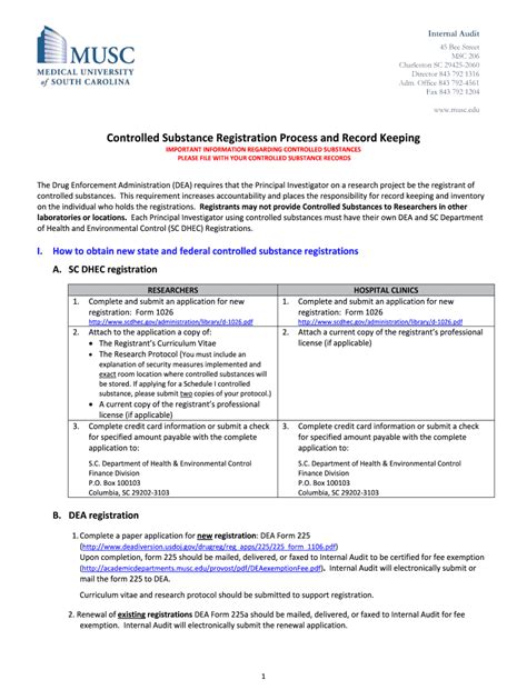 Fillable Online Academicdepartments Musc INSTRUCTIONS FOR COMPLETING