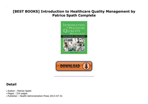 Introduction To Healthcare Quality Management By Nando1589 Issuu