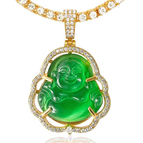 Buddha Necklace Green Clearance Bellvalefarms