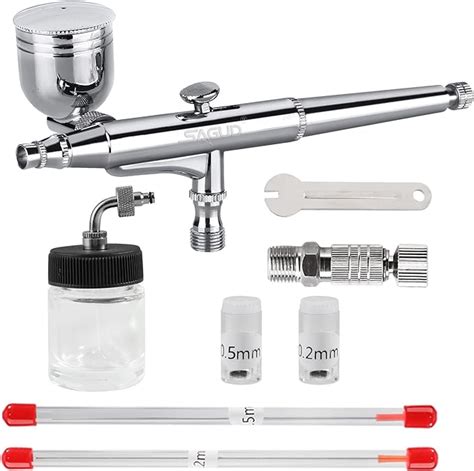 Amazon Sagud Airbrush Kit Mm Dual Action Side Feed Airbrush