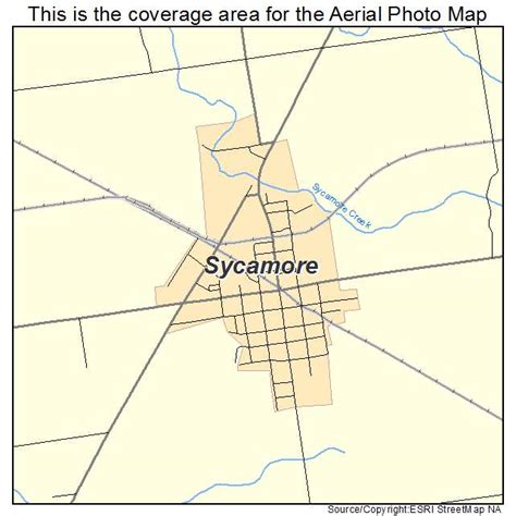 Aerial Photography Map of Sycamore, OH Ohio