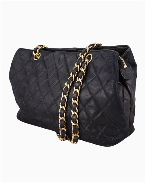 Bolsa Chanel Original Quilted Vintage Azul Feminina