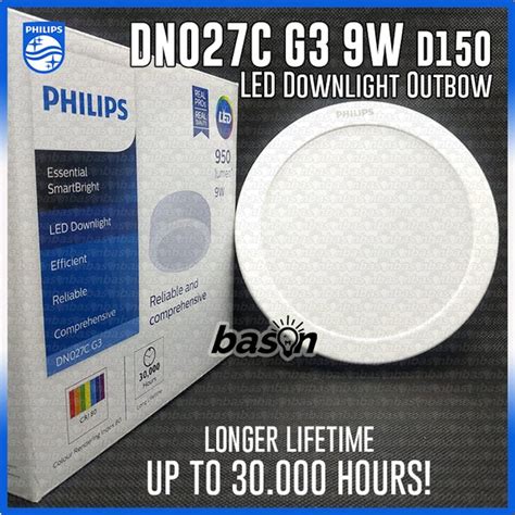 Jual Philips Dn027c G3 9w D150 6 Inch Surface Mounted Led Downlight