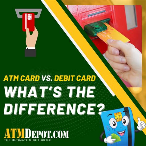 Atm Card Vs Debit Card Whats The Difference Atm Depot