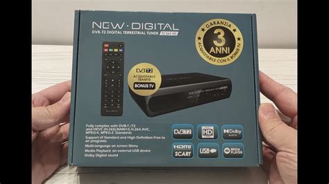 Tuner DVB T2 NEW DIGITAL T2 265 HD Recenzja Tunera YouTube