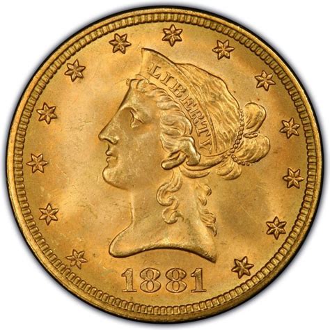 1881 Liberty Head $10 Gold Eagle Values and Prices - Past Sales ...