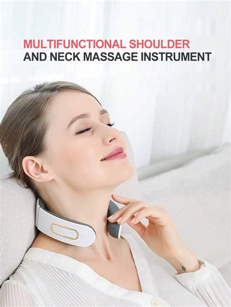 Massageador Cervical El Trico Ems Para Pesco O E Ombros Massagem De