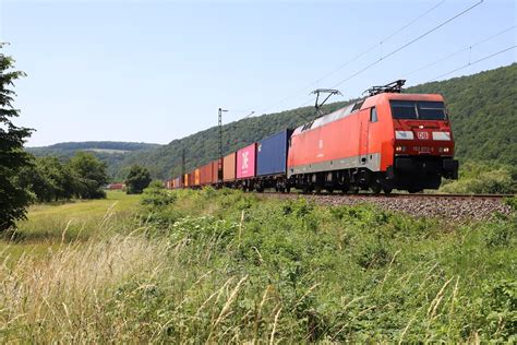 DB Cargo 152 072 5 Containerzug Wernfeld DB Cargo 152 072 Flickr