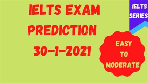 30 JANUARY 2021 IELTS EXAM PREDICTION PREDICTION FOR 30 JANUARY 2021