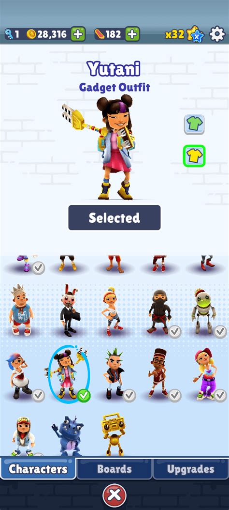 Got yutani's costume today as well : r/subwaysurfers