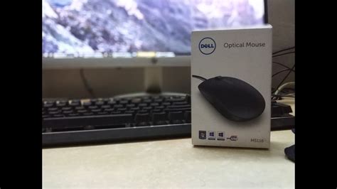 Dell Ms 116 Optical Mouse Unboxing And Review Youtube