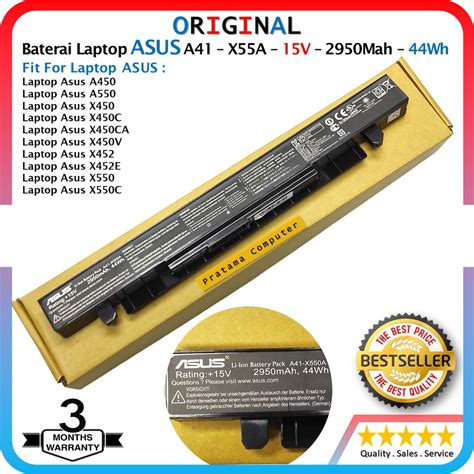 Jual Baterai Original Laptop Asus A A X X Series Model A