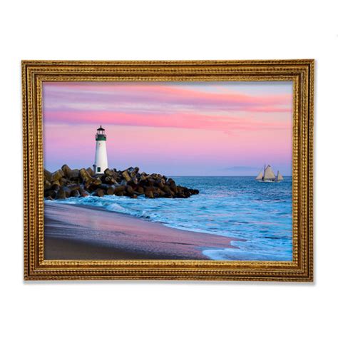 Longshore Tides Sailboat Lighthouse Single Picture Frame Art Prints