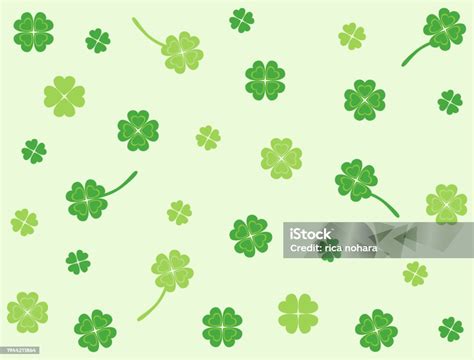 Four Leaf Clover Wallpaper Stock Illustration Download Image Now