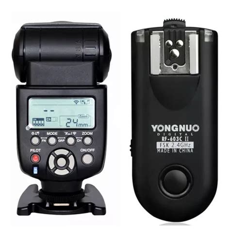 Flash Yongnuo Yn 560iii Con Rf603ii C Para Canon Meses sin interés