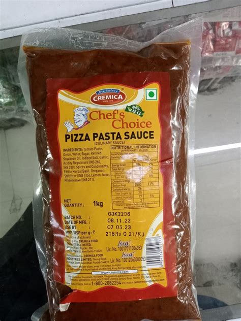 Jaanvi Foods Cremica Pizza Sauce 1 Kg Packaging Type Packet At Rs 190