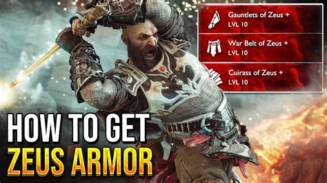 How To Get Zeus Armor In God Of War Ragnarok Best Armor YouTube