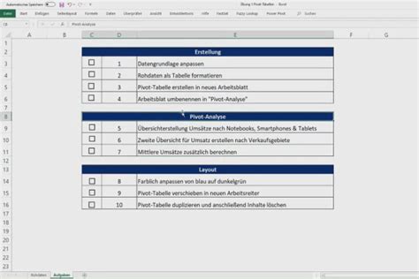 Pivot Tabellen In Excel Erstellen Und Formatieren Video Kurs