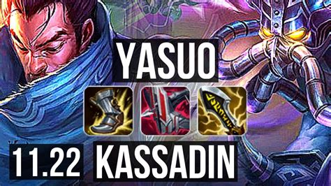 Yasuo Vs Kassadin Mid 6 Solo Kills 1 1m Mastery 300 Games