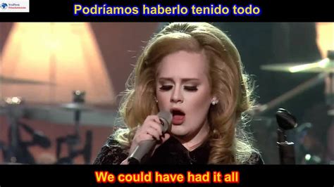 Rolling In The Deep Adele Subtitulado En Ingles EspaÑol Lyrics Sub Hd Youtube