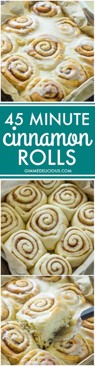 Quick 45 Minute Cinnamon Rolls Gimme Delicious Cinnamon Rolls Easy