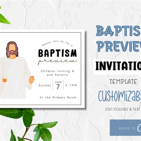 Baptism Invitations (Up to 50& Off) - Etsy