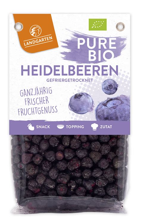 Landgarten Bio Heidelbeeren Gefriergetrocknet 8 X 20g Online Kaufen