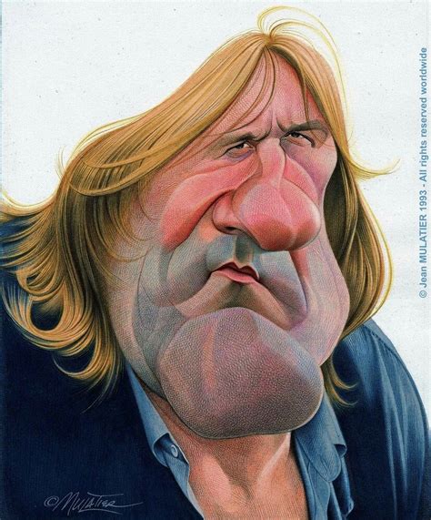 Gérard Depardieu Funny Caricatures Celebrity Caricatures Celebrity