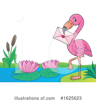 Flamingo Clipart #1625623 - Illustration by visekart