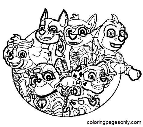 Paw Patrol Mighty Pups Coloring Pages Printable For Free 44 Off