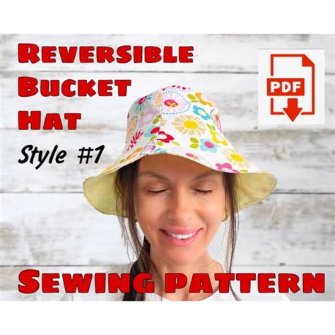 Reversible Bucket Hat Sewing Pattern And Instructions Super Inspire Uplift Hat Patterns To