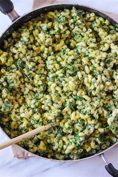 Spinach And Pesto Macaroni And Cheese Zen And Spice