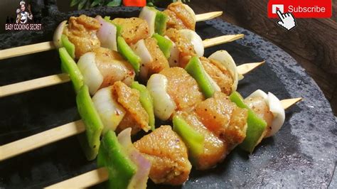 How To Make Chicken Shashlik Sticks At Home Restaurant Style Chicken