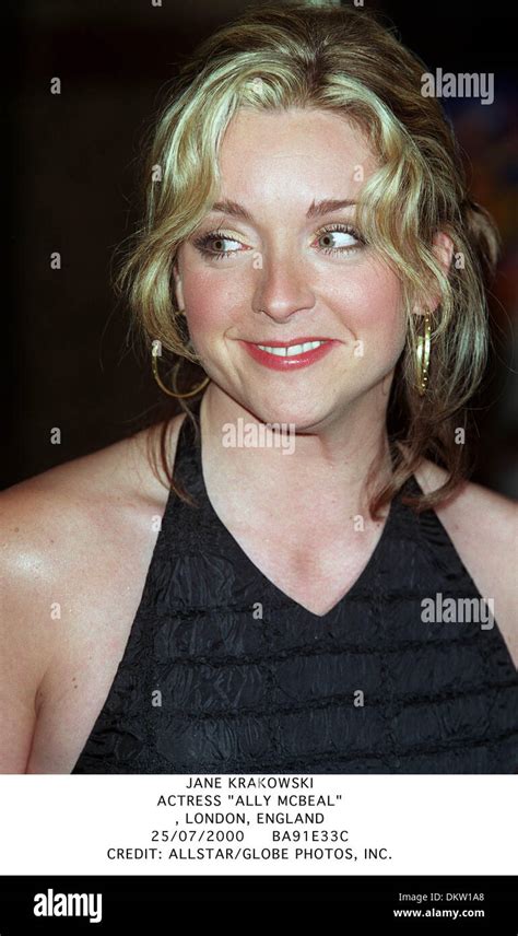 July 25, 2000 - LONDON, ENGLAND - JANE KRAKOWSKI.ACTRESS ''ALLY MCBEAL''., LONDON, ENGLAND.25/07 ...