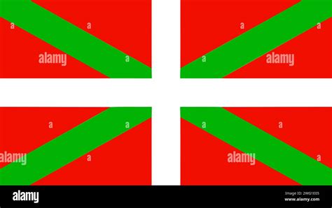 Basque Country flag, region of Spain. Spanish province flag. Vector ...