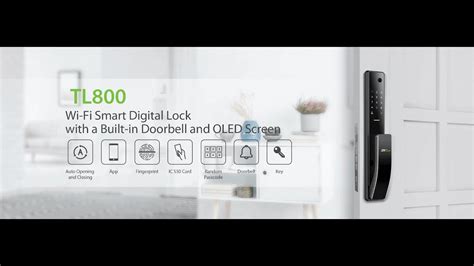 Zkteco Tl Fingerprint Wifi Smart Digital Lock W Built In Doorbell