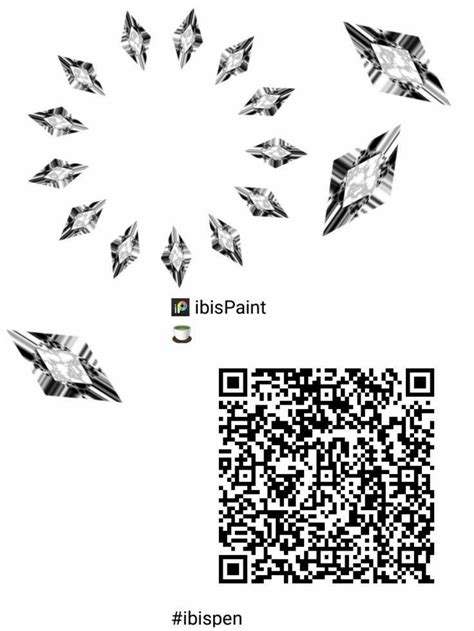 The Qr Code Is Shown With An Image Of Some Diamonds In Front Of It